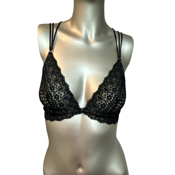 Cosabella Bra Giulia Strappy Bralette Black Size Medium M - Picture 1 of 3